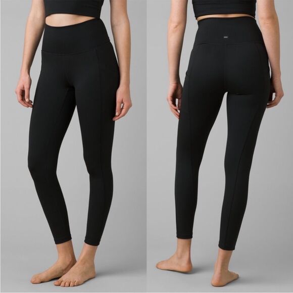 Prana Pants - Prana Becksa 7/8 leggings Solid Black Ribbed Sz XS NWT